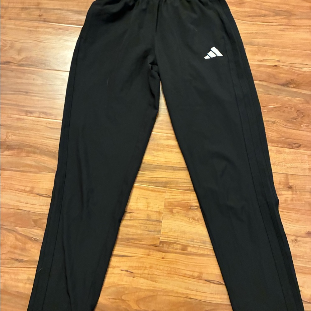 Adidas Kids Black Joggers  boys 10/12